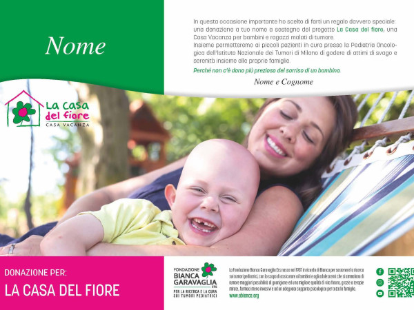 Sostieni il progetto La Casa del fiore