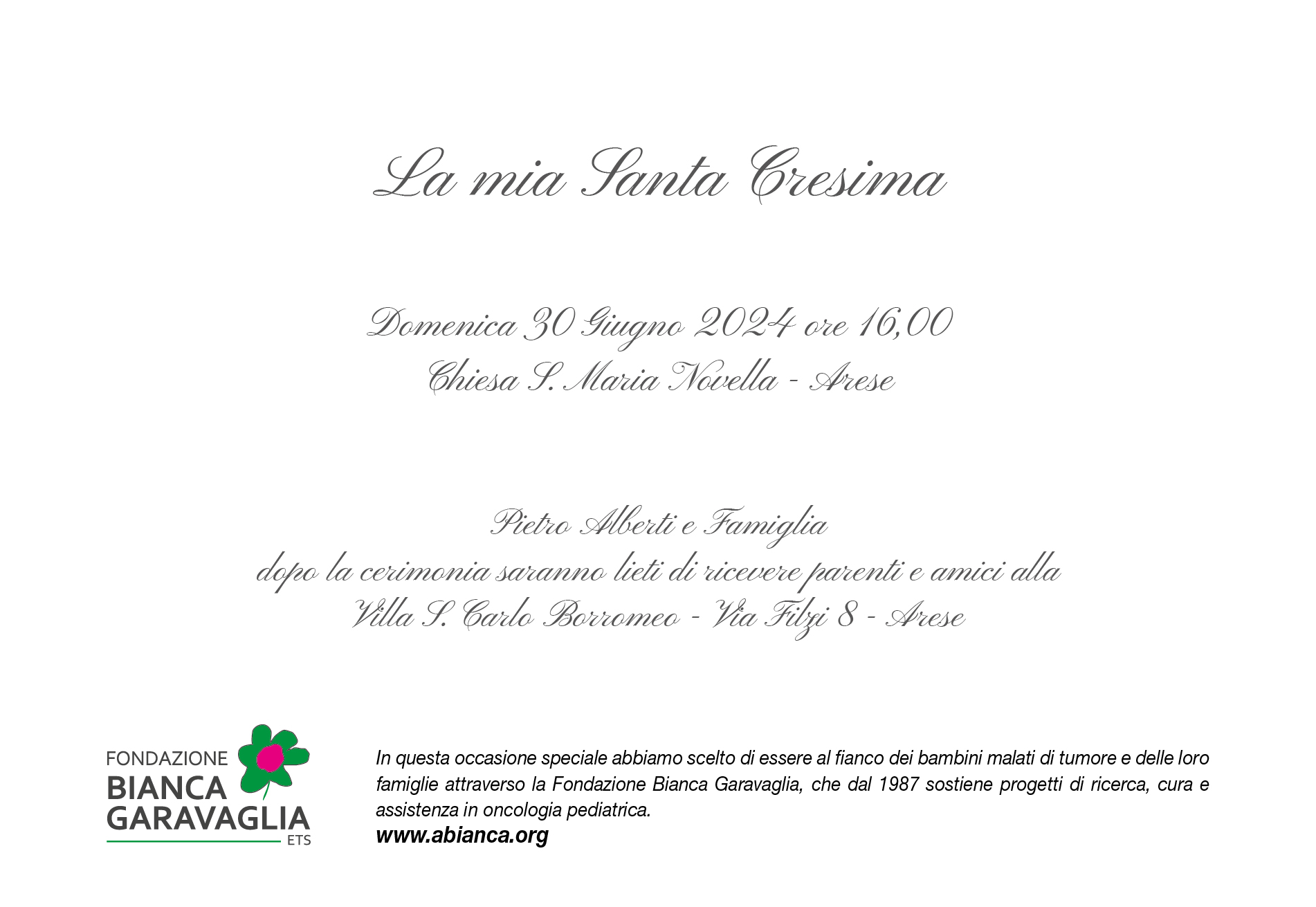 Partecipazioni Santa Cresima